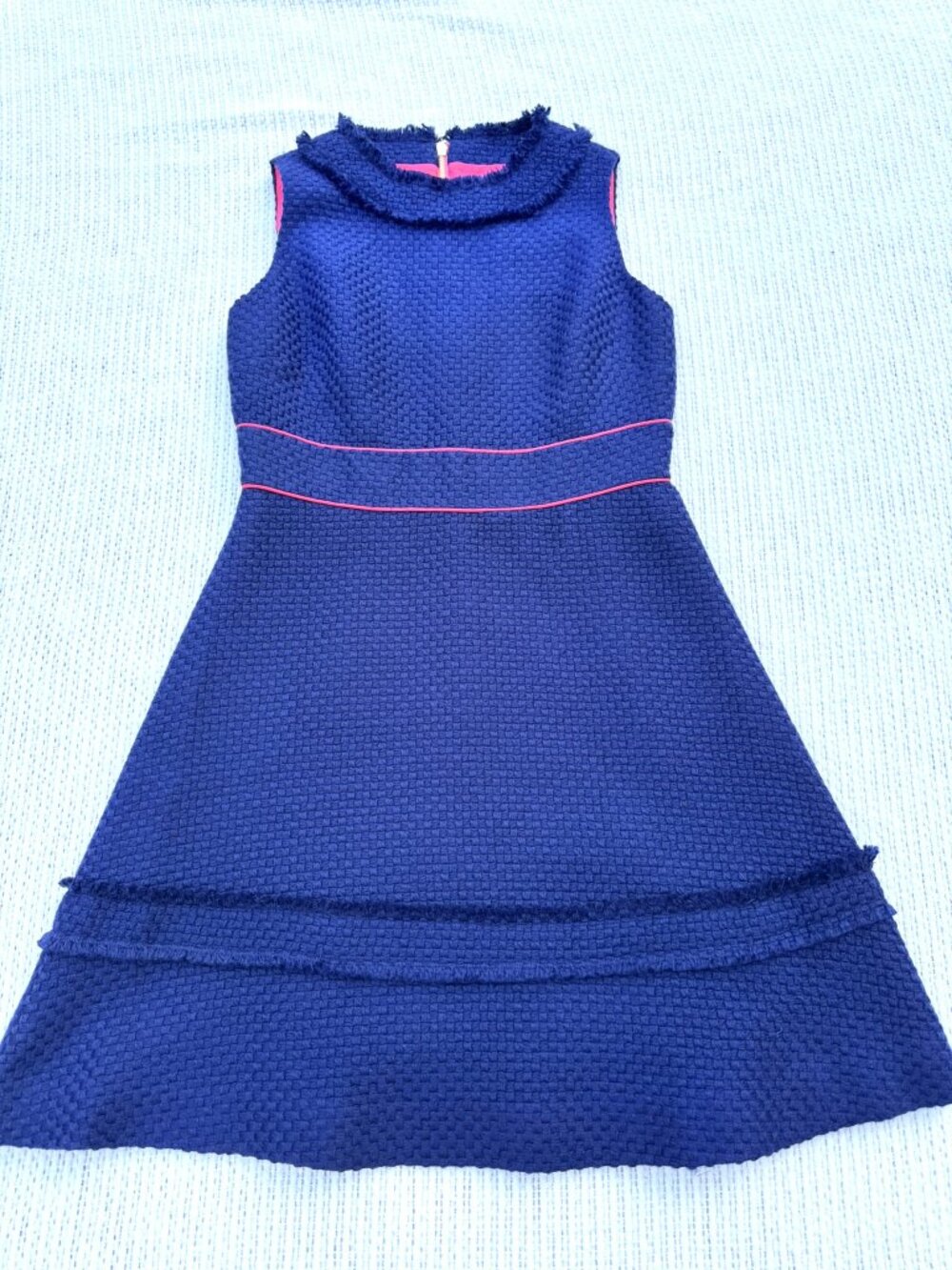 Sail to Sable NWT Navy in New York Flare Dress – Blue Tweed Mini